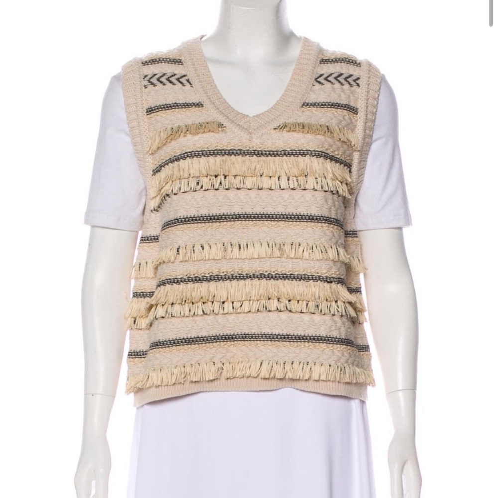 Tory Burch sweater vest with tassels